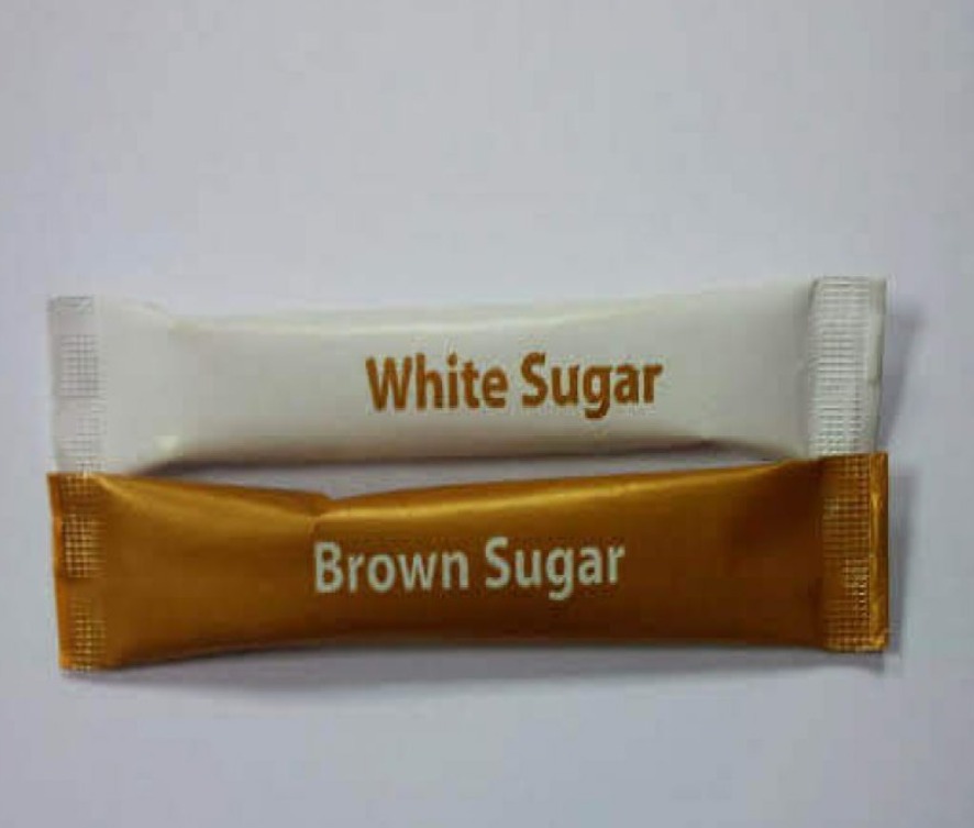 İsimli Baskılı Logolu Stick Şeker Kağıt Şeker Esmer Şeker Toz Şeker